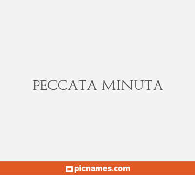 Peccata Minuta